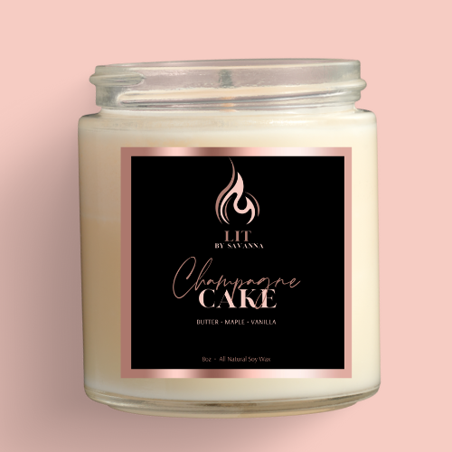 Champagne Cake - 8oz Candle